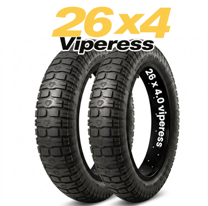 HEB Viperess Fat Tire SET of 2 Tires - 26" x 4" (Tubes Not Included)