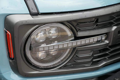 2021-2025 Ford Bronco Archaic Bi-LED Projector Headlights with White & Amber DRL