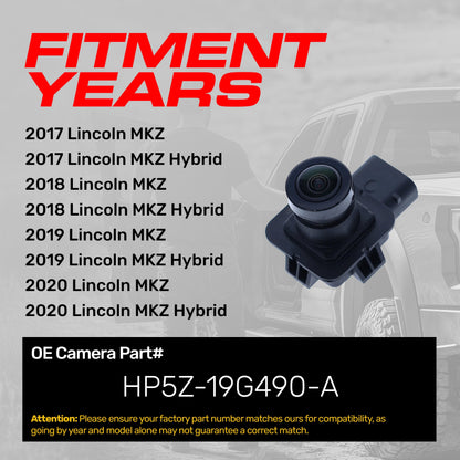 Lincoln MKZ + Hybrid (2017-2020) OEM Replacement Backup Camera OE Part # HP5Z-19G490-A