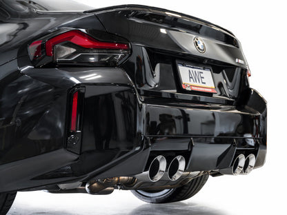 AWE Tuning 23-24 BMW G87 M2 Track Edition Exhaust - Chrome Silver Tips 3020-42487