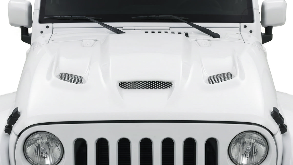 2007-2018 Jeep Wrangler Gralix Hellcat Look Hood