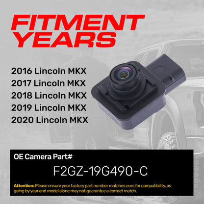 Lincoln MKX (2016-2020) OEM Replacement Backup Camera OE Part # F2GZ-19G490-C