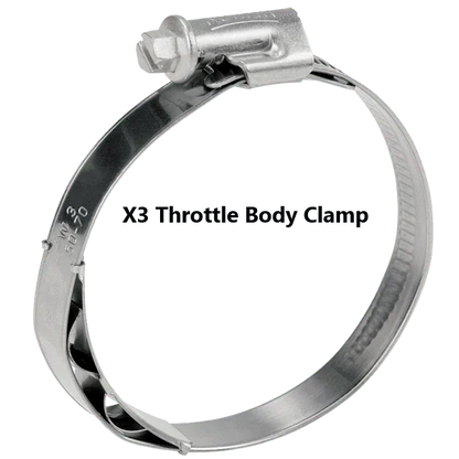 RPM Can-Am Maverick X3 Turbo R & RR Stainless Charge Tube Clamp Set