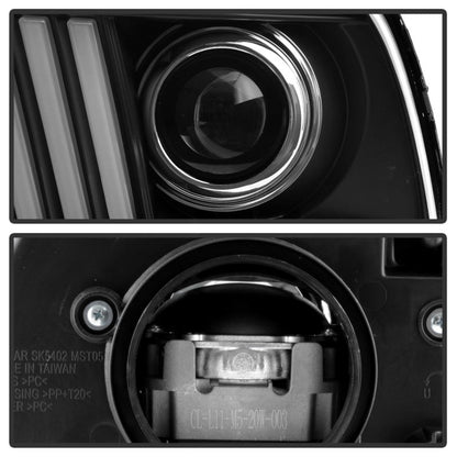 Spyder Ford Mustang 05-08 V2 High-Power LED Headlights - Black PRO-YD-FM05AP-BK 5088192