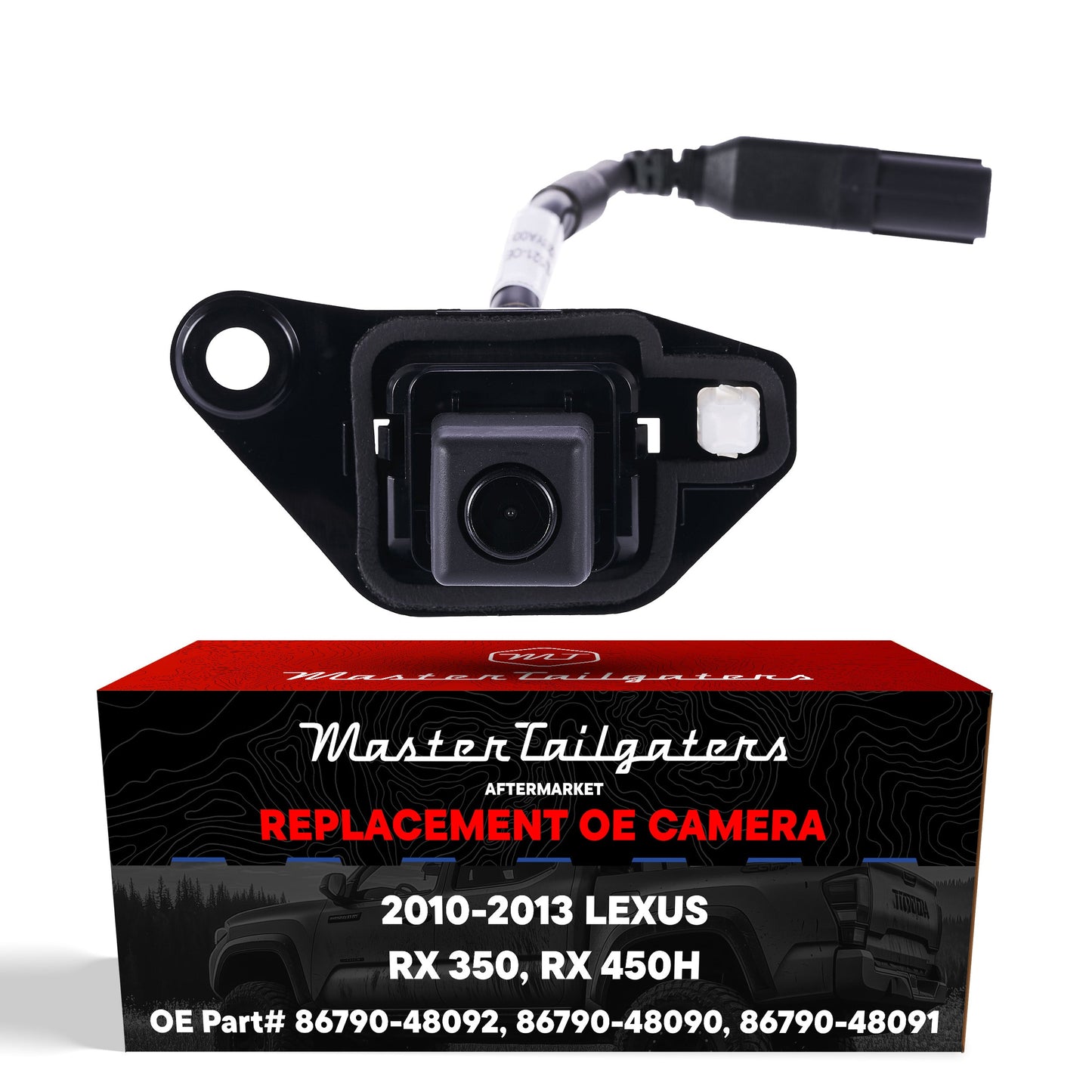 Lexus RX 350/450h (2010-2013) OEM Replacement Backup Camera OE Part # 86790-48090, 86790-48091, 86790-48092