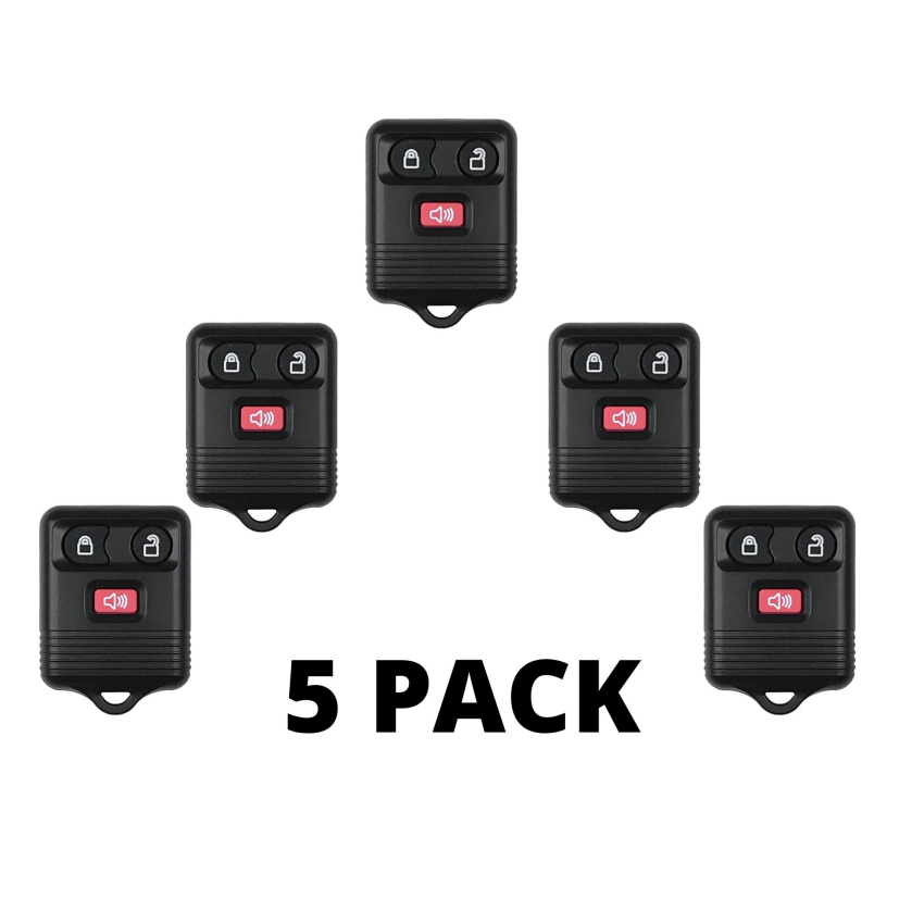 Ford 3 Button Keyless Entry Remote 1998-2016 FCC: CWTWB1U331 (Pack of 5)
