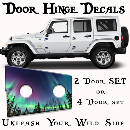 Northern lights Door hinge decals 21