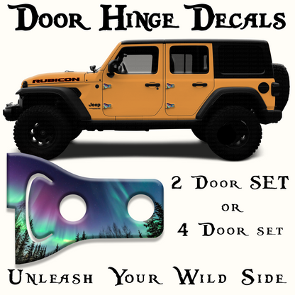 Northern lights Door hinge decals 21
