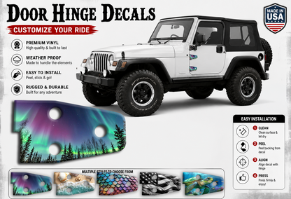 Northern lights Door hinge decals 21