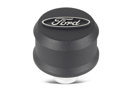 Ford Valve Cover Breather w/ Slant Edge - Alm Black FRD302-435