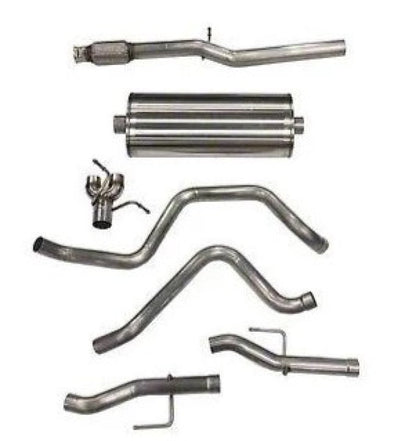 Corsa 19+ GM Silverado/Sierra 5.3L V8 3in Dual Rear Exit 157in Wheelbase Catback - Sport (No Tips) 21043