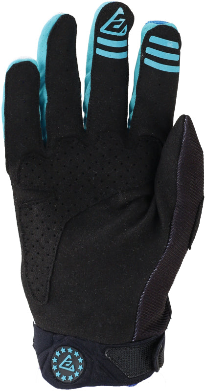 Answer 24 Peak Flo Gloves Black/Blue/White Youth - XL 442885
