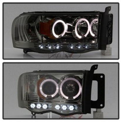 Spyder Dodge Ram 1500 02-05/Ram 2500 03-05 Projector Headlights LED Halo LED Smke PRO-YD-DR02-HL-SMC 5009999
