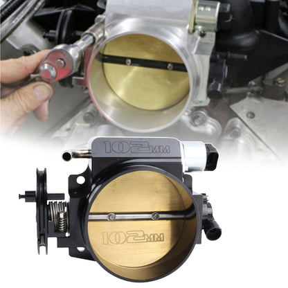 102mm Throttle Body for GM LS1 / LS-Series Engines – Silver or Black