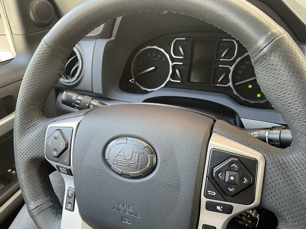 Steering Wheel Emblem Overlay (Select Toyota Models) - WHITE - AJT DESIGN