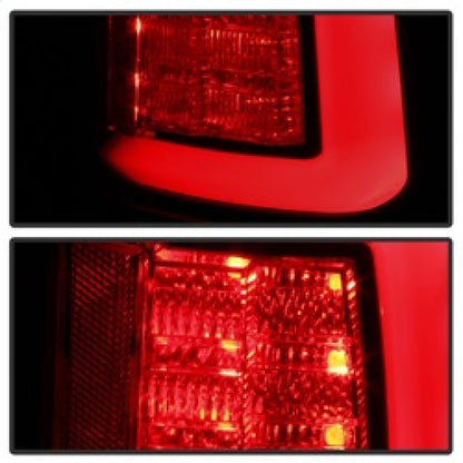 Spyder 13-14 Dodge Ram 1500 Light Bar LED Tail Lights - Black Smoke ALT-YD-DRAM13V2-LED-BSM 5084064