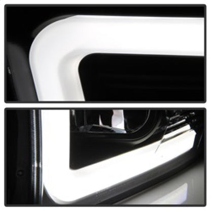 Spyder 09-16 Dodge Ram 1500 Version 2 Headlights Light Bar DRL Black PRO-YD-DR09V2-LBDRL-BK 5084811
