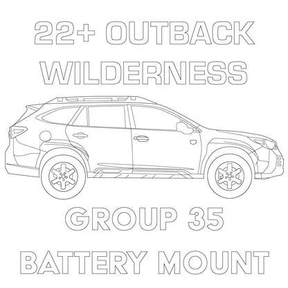 2022+ Subaru Outback Wilderness Group 35 Battery Mount