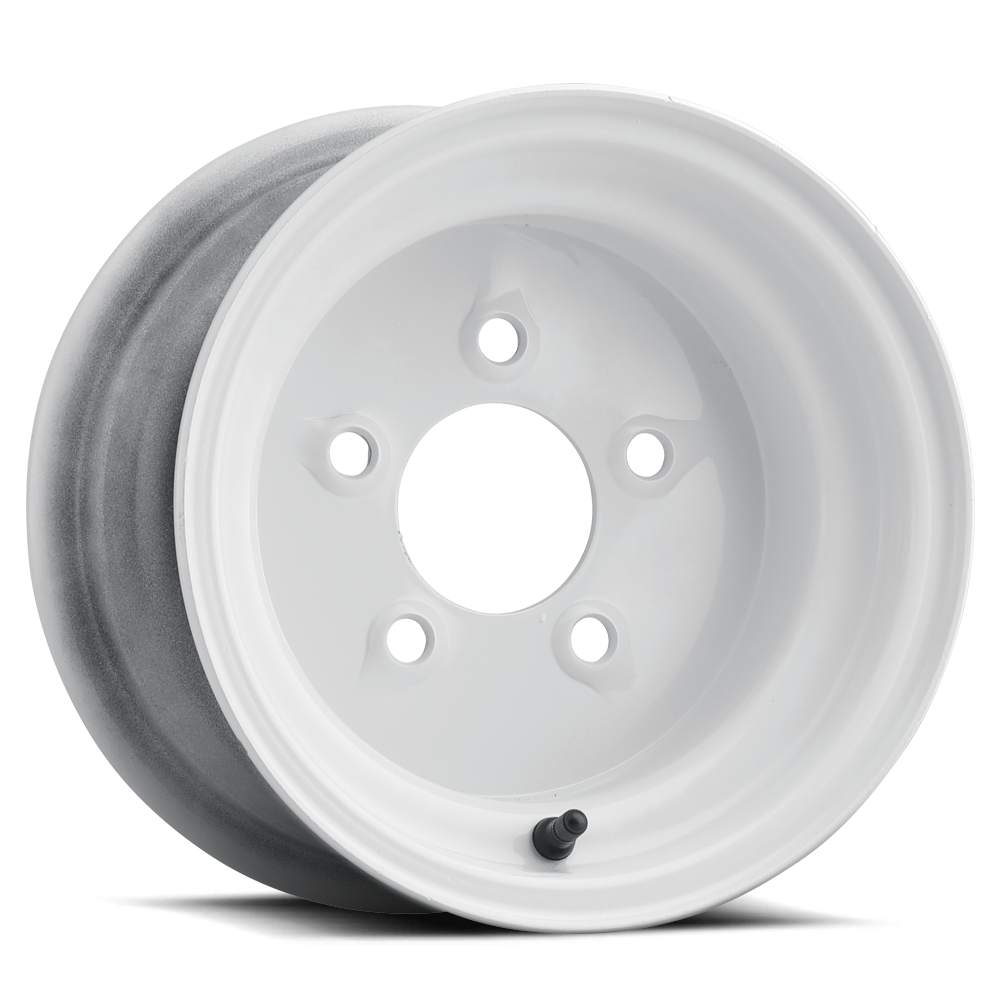 Allied Wheel Components STANDARD 8X3.75 4X4 WHITE NPS
