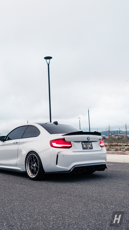 PSM Style V2 (High Kick) Carbon Fiber Trunk Lip / Spoiler - F87 M2 | F22 2-Series