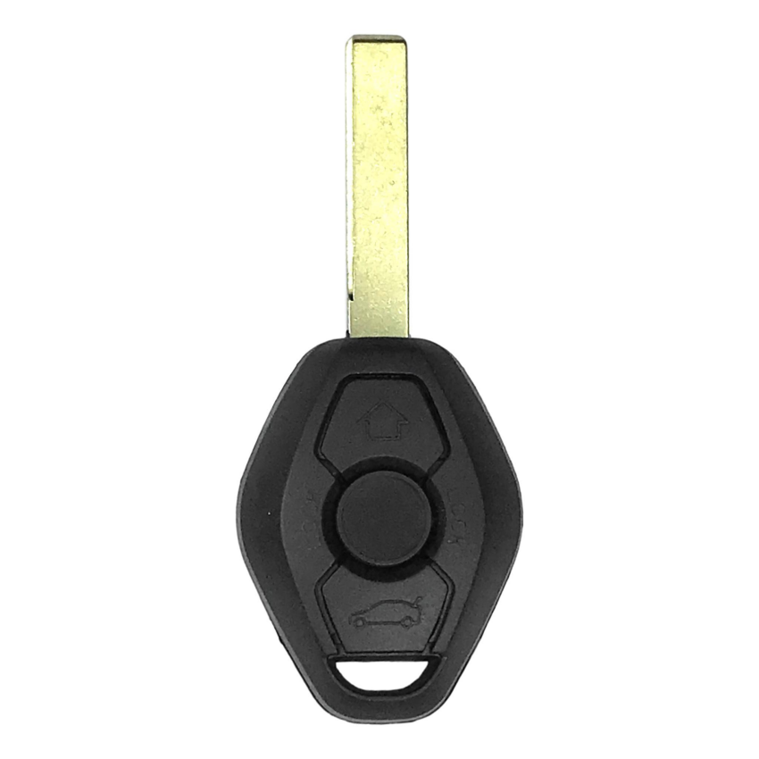 Pack of 5 - BMW 3 Button Remote Head Key 2004-2010 2-Track CAS2 System For FCC: LX8FZV