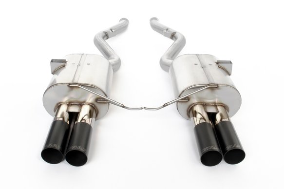 Dinan Free Flow Axle-Back Exhaust - 2008-2013 BMW M3 Stainless Steel - Black Tips - E92/E93 - Coupe and Convertible