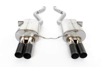 Dinan Free Flow Axle-Back Exhaust - 2008-2013 BMW M3 Stainless Steel - Black Tips - E92/E93 - Coupe and Convertible