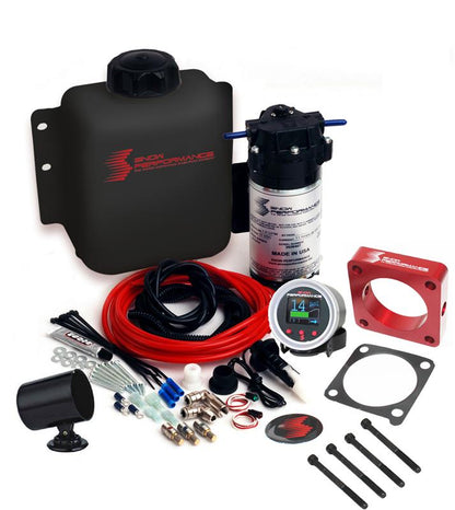 Snow Performance 11-17 Mustang Stg 2 Boost Cooler F/I Water Injection Kit (SS Braid Line & 4AN)
