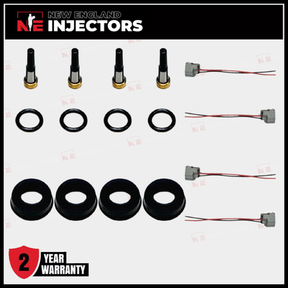 DENSO 23250-21020 Injector Rebuild Kit Connectors Clips Scion Toyota 2.4L 1.5L