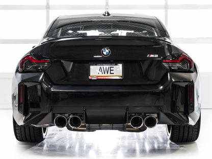 AWE Tuning 23-24 BMW G87 M2 SwitchPath Edition Exhaust - Chrome Silver Tips 3025-42487