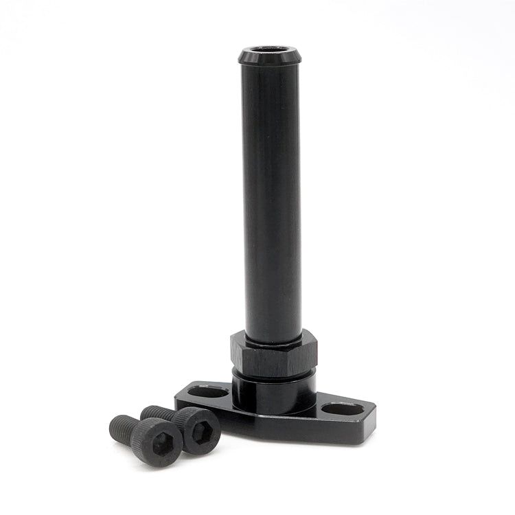 Oil Drain Flange 5/8" Male Barb Extension with O-Ring Style Seating Surface (1.500" - 1.750" Bolt Circle)