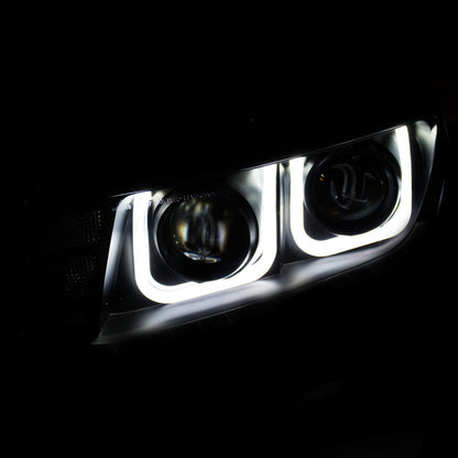 Anzo Black U-Bar Projector Headlights 2014-2015 Chevrolet Camaro