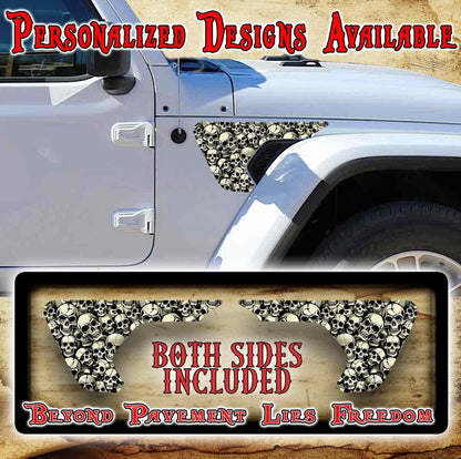 Skull fender vent for the JL or JT 2018 or newer 131