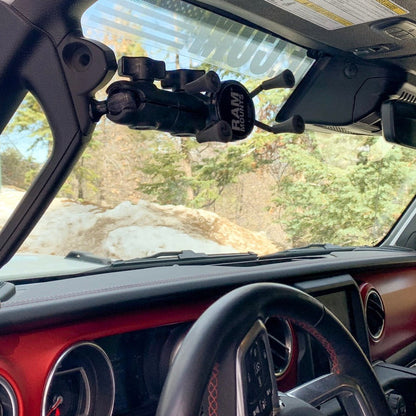 A-Pillar Ball Mount Solution for 2018 - 2023 Jeep Wrangler JL + 2020-2023 Jeep Gladiator