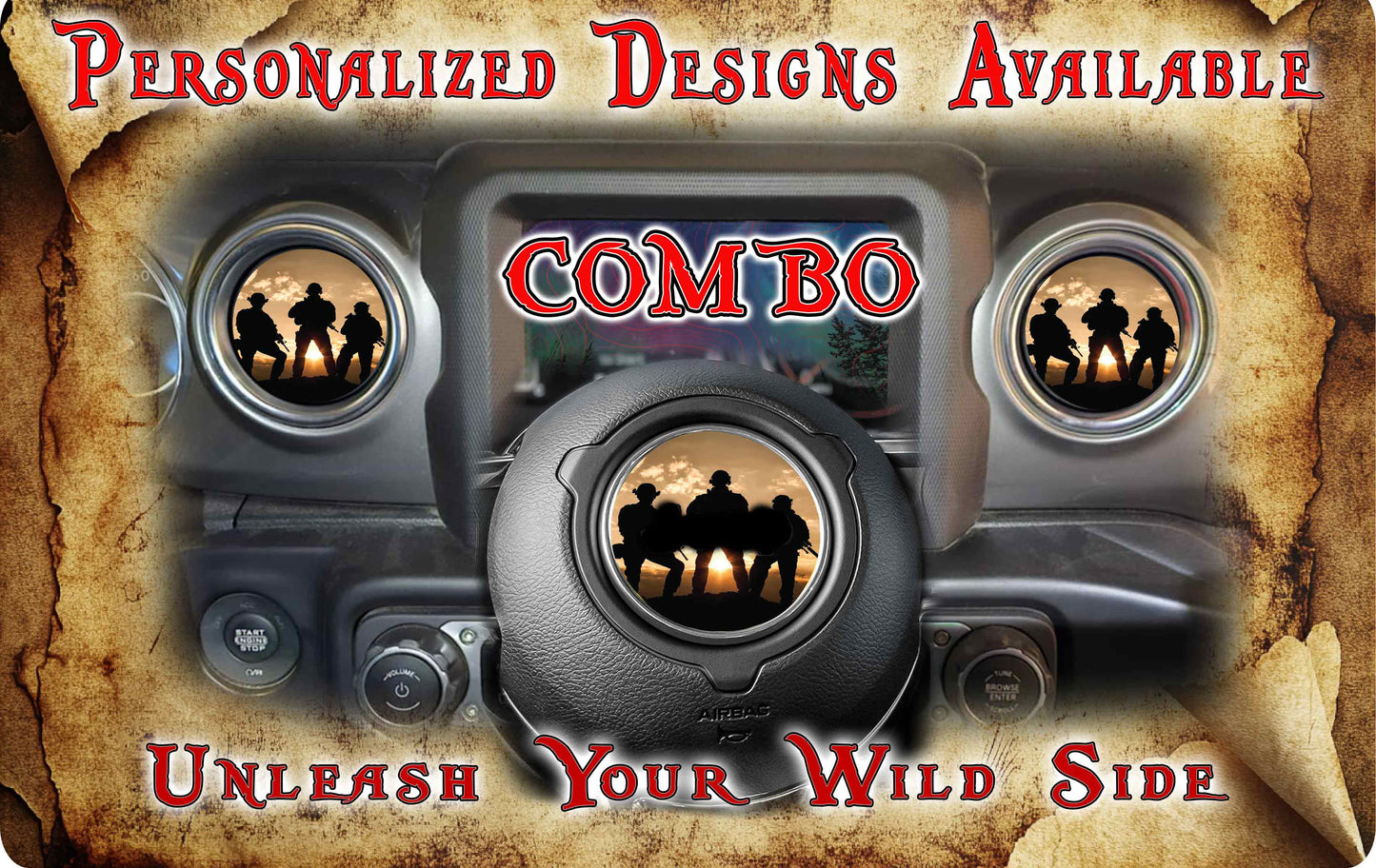 Steering wheel decal Soldiers 191