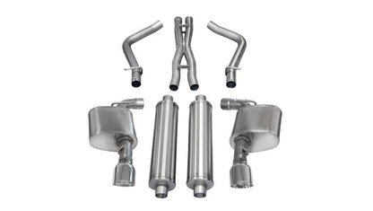 Corsa Performance 12-13 Dodge Charger SRT-8 6.4L V8 Polished Sport Cat-Back Exhaust