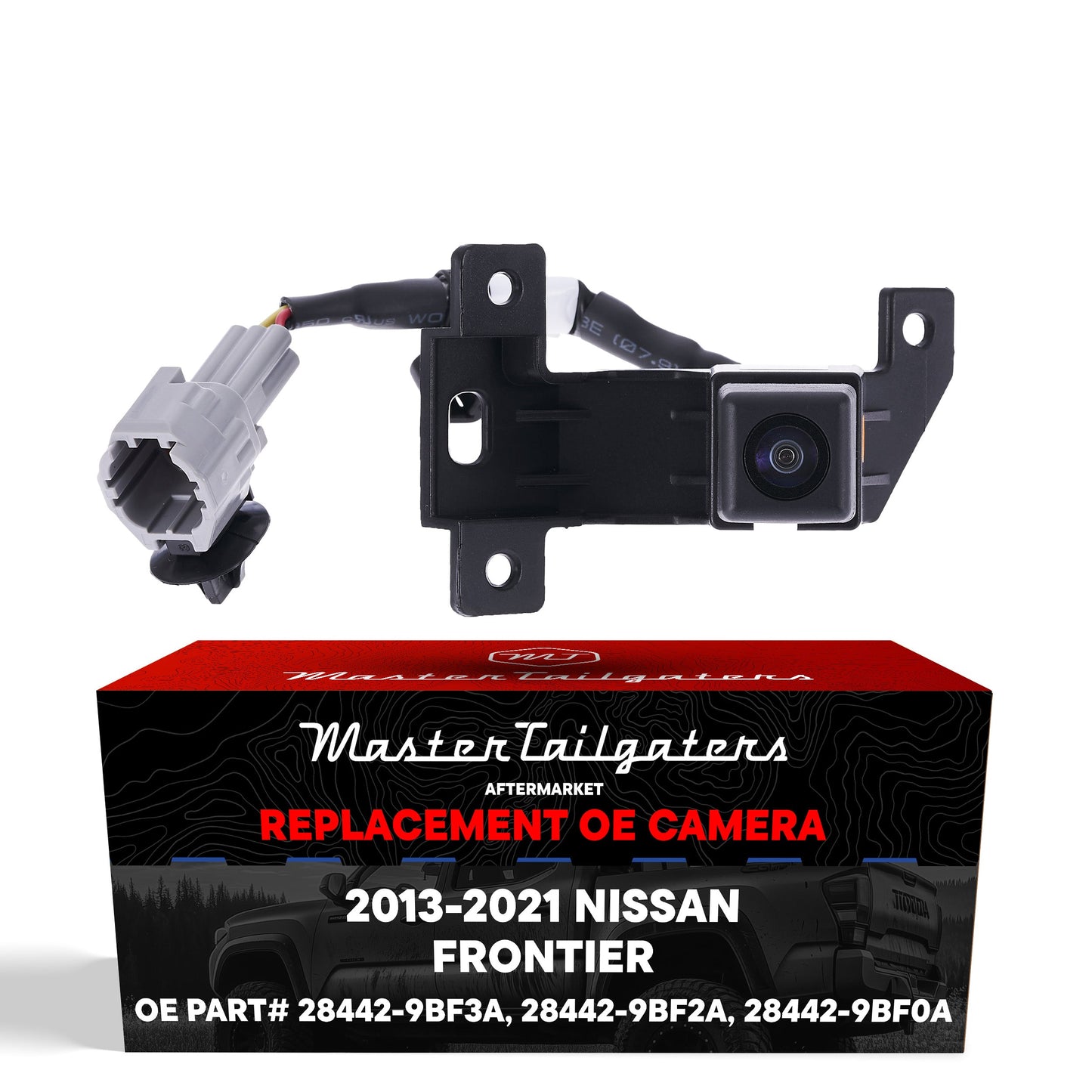 Nissan Frontier (2013-2021) OEM Replacement Backup Camera OE Part # 28442-9BF0A, 28442-9BF2A, 28442-9BF3A