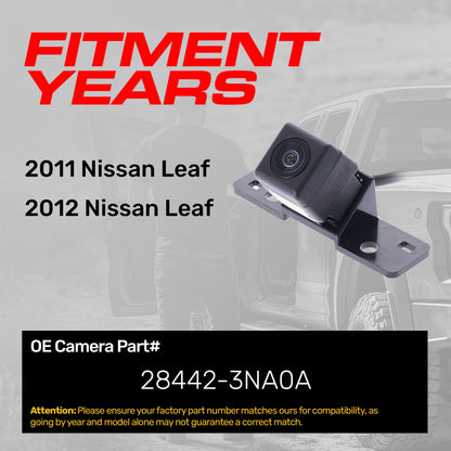 Nissan Leaf (2011-2012) OEM Replacement Backup Camera OE Part # 28442-3NA0A