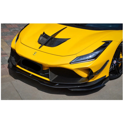 Prepreg Carbon Fiber Front Bumper Air Vent Intake Trim for Ferrari F8
