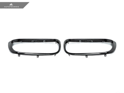 AutoTecknic Replacement Dry Carbon Grille Surround Set - BMW G01 X3 | G02 X4 Pre-LCI