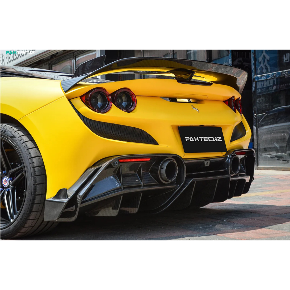 Carbon Fiber Rear Diffuser for Ferrari F8 Tributo Spider