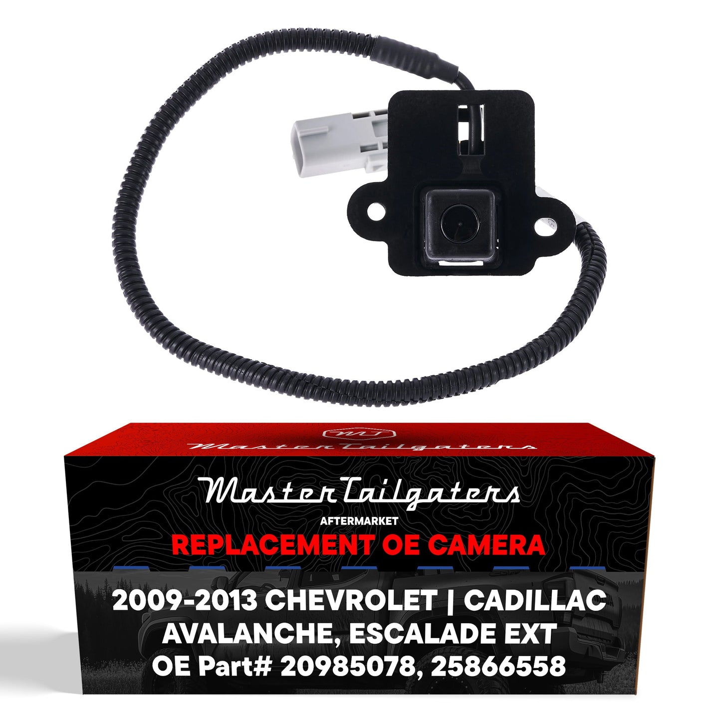 Chevrolet Avalanche / Cadillac Escalade EXT (2009-2013) OEM Replacement Backup Camera OE Part # 20985078, 25866558