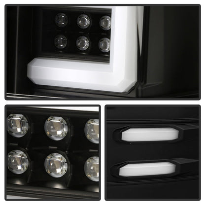 SPYDER Chevy 1500 14-16 Light Bar LED Tail Lights All Blk ALT-YD-CS14-LBLED-BKV2 5085856