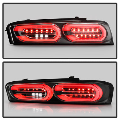 Spyder Chevy Camaro 16-18 Halogen LED Tail Lights Black ALT-YD-CCAM16HAL-SEQ-BK 5087218