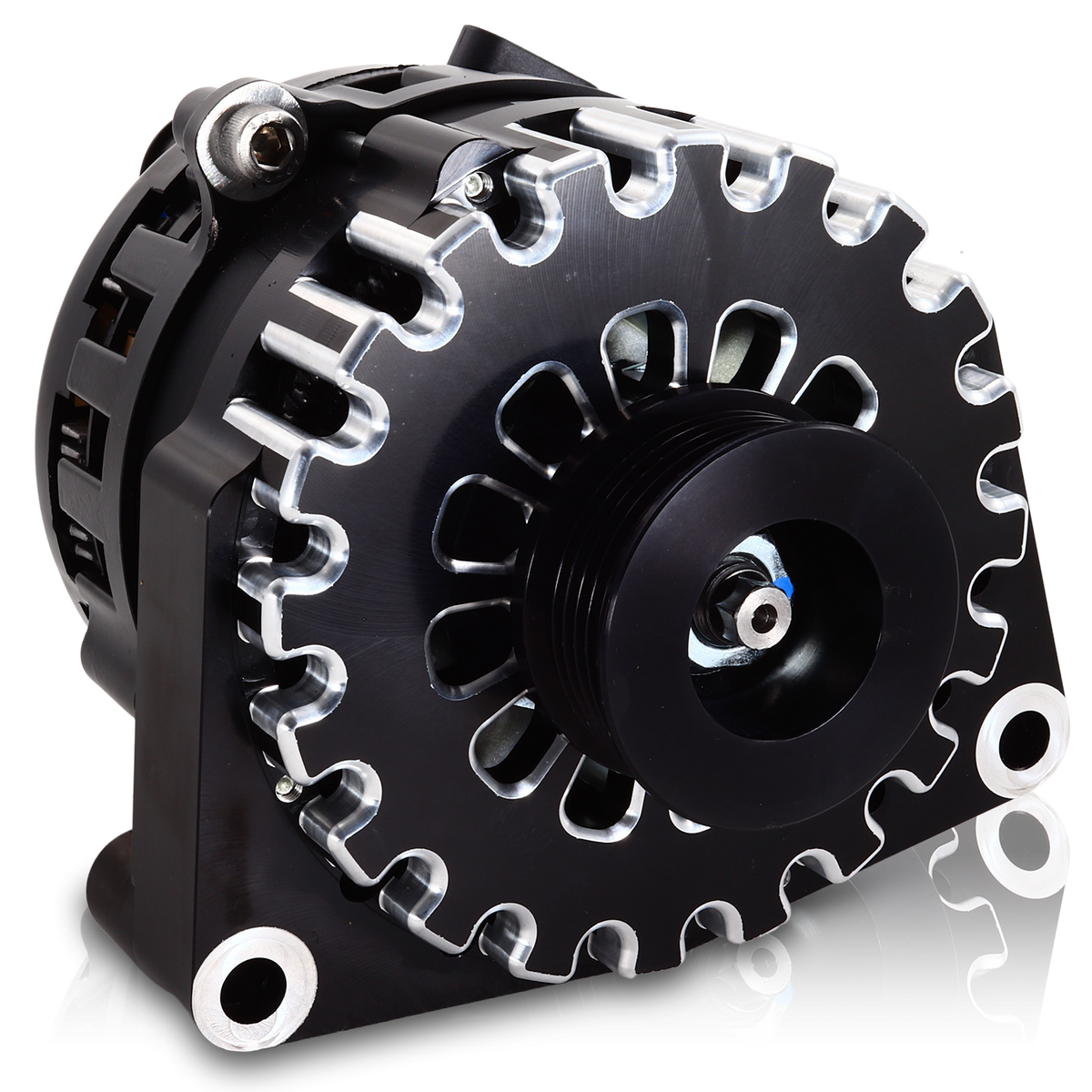 Mechman 250 Amp High Output Alternator 2010-2015 Chevrolet Camaro 6.2L Non-Supercharged - Black