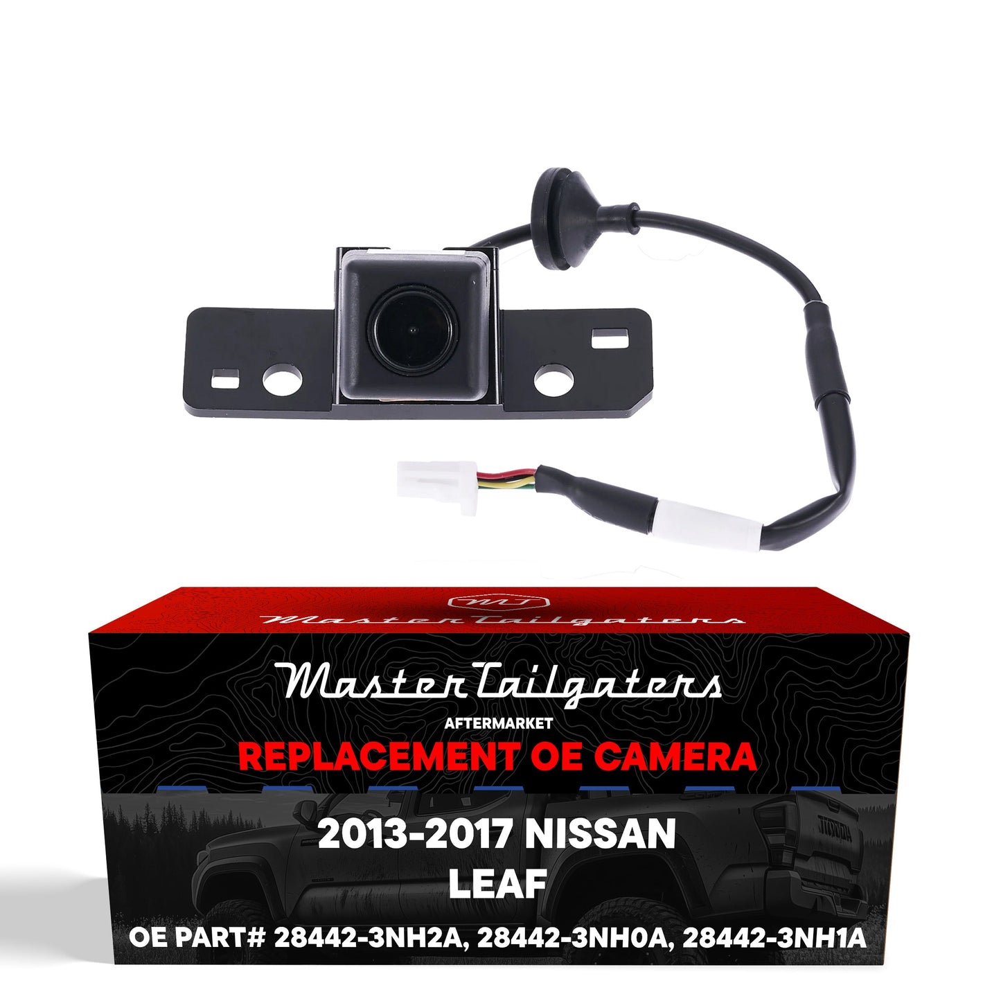 Nissan Leaf w/o AVM (2013-2017) OEM Replacement Backup Camera OE Part # 28442-3NH0A, 28442-3NH1A, 28442-3NH2A
