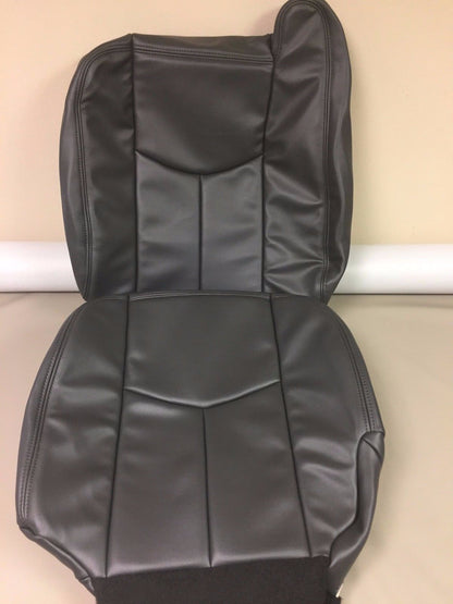 2003-2007 GMC Sierra Seat Cover in Dark Gray: Choose Leather or Vinyl