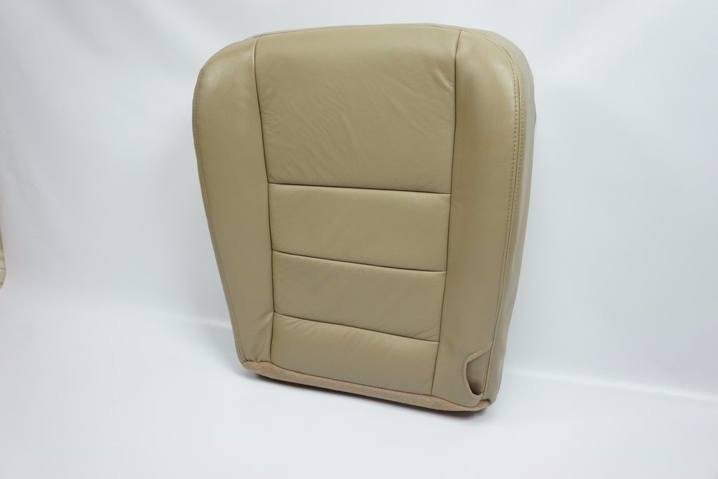 2002 - 2007 Ford F250 F350 Lariat Driver Bottom Leather Seat Cover Parchment TAN