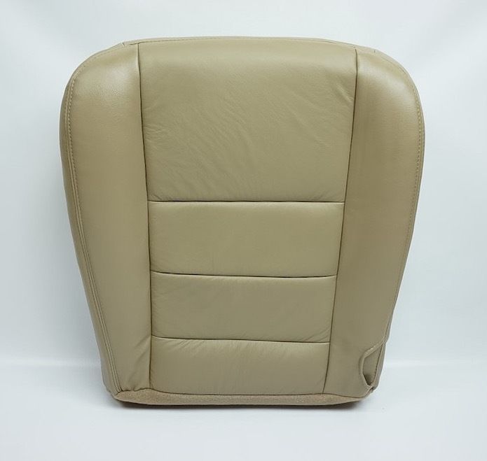 2002 - 2007 Ford F250 F350 Lariat Driver Bottom Leather Seat Cover Parchment TAN