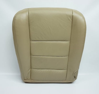 2002 - 2007 Ford F250 F350 Lariat Driver Bottom Leather Seat Cover Parchment TAN